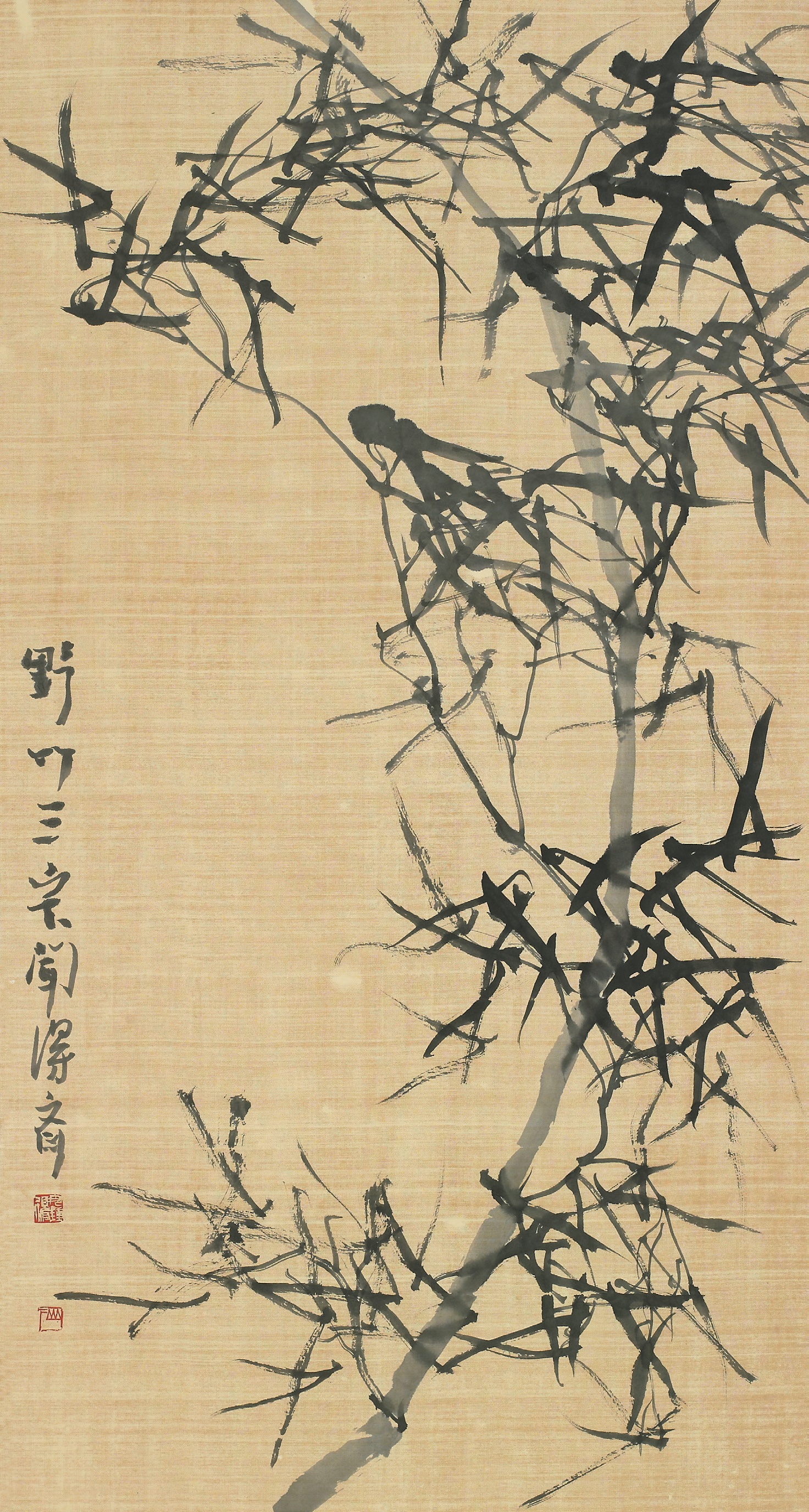 91 野生竹葉圖 · 48×90cm.jpg